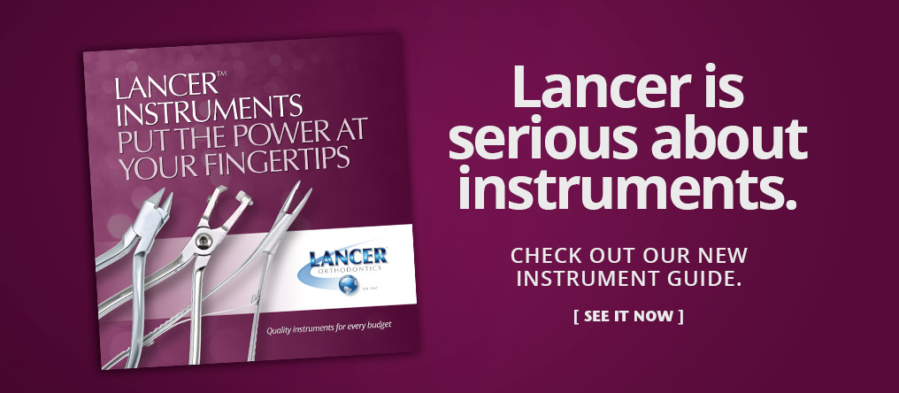 Lancer is serious about instruments. Check out our new Instruments Brochure. SEE IT NOW.